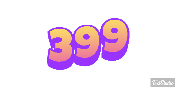 399 Tekst effect