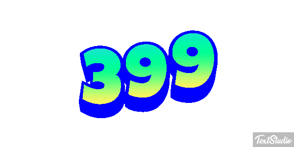 399 Tekst effect