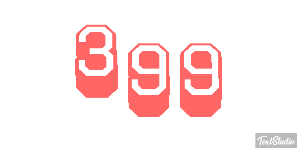 399 Tekst effect