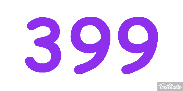 399 Tekst effect
