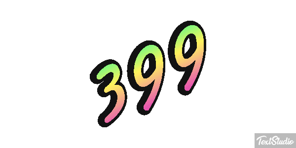 399 Tekst effect