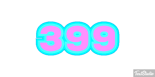 399 Tekst effect