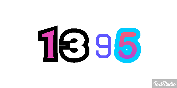 1395 Text effect