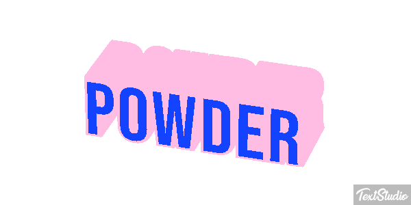 Powder Texteffekt