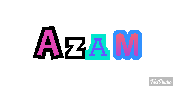Azam Effetto testo