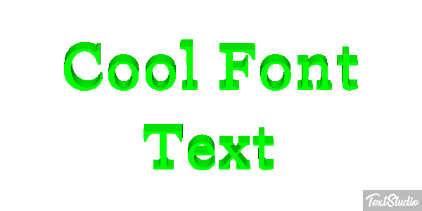 Cool Font Text Text effect