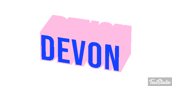 Devon Текстовый эффект