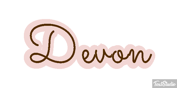 Devon Текстовый эффект