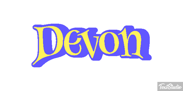 Devon Текстовый эффект