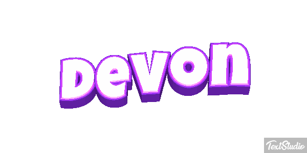 Devon Текстовый эффект