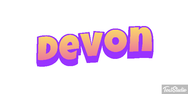 Devon Текстовый эффект