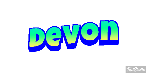 Devon Текстовый эффект