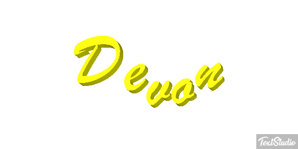 Devon Текстовый эффект
