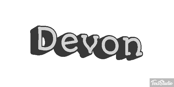 Devon Текстовый эффект