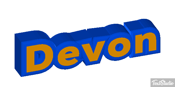 Devon Текстовый эффект
