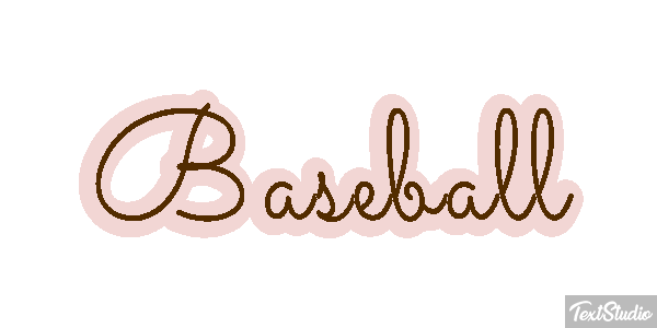 Baseball Efecto de texto
