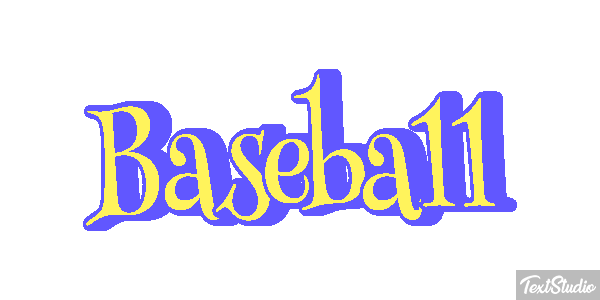 Baseball Efecto de texto