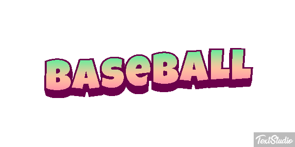Baseball Efecto de texto