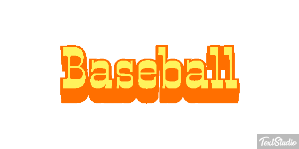 Baseball Efecto de texto