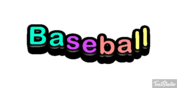 Baseball Efecto de texto