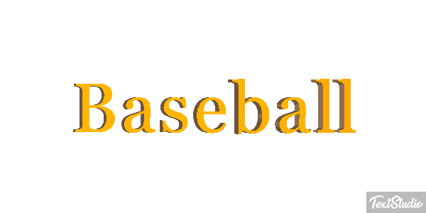 Baseball Efecto de texto