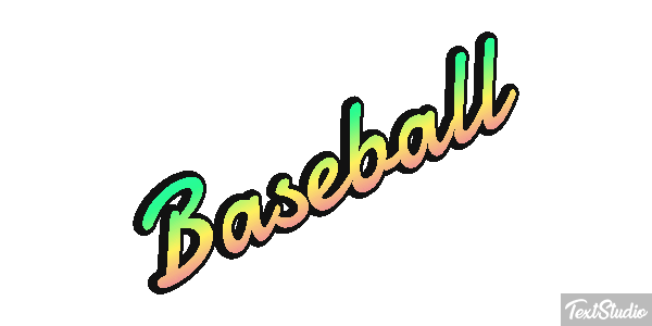 Baseball Efecto de texto