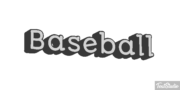 Baseball Efecto de texto