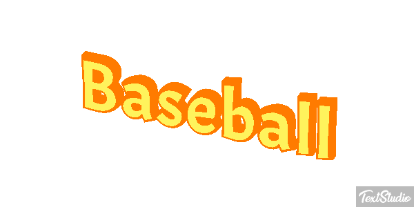 Baseball Efecto de texto