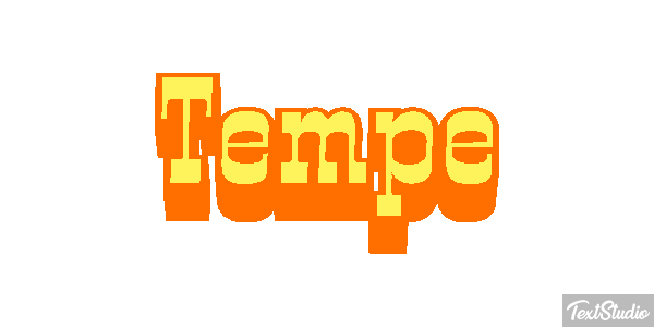 Tempe Efecto de texto