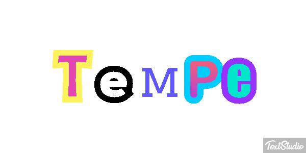Tempe Efecto de texto