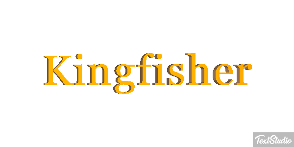Kingfisher Text effect