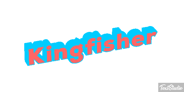 Kingfisher Text effect