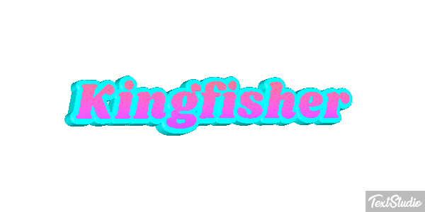Kingfisher Text effect