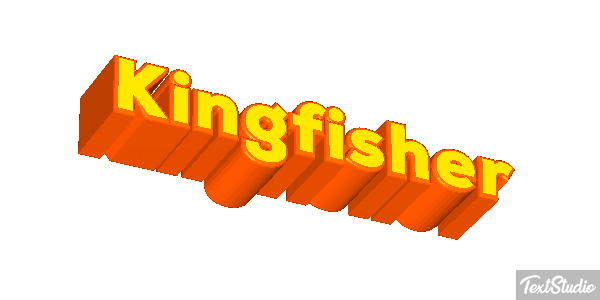 Kingfisher Text effect
