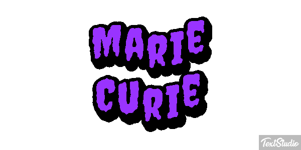 Marie Curie Efecto de texto
