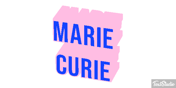 Marie Curie Efecto de texto
