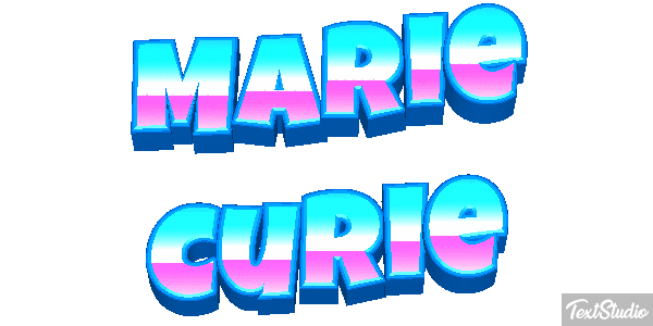 Marie Curie Efecto de texto