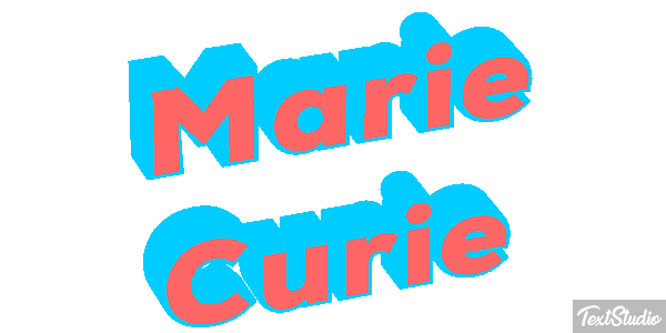 Marie Curie Efecto de texto