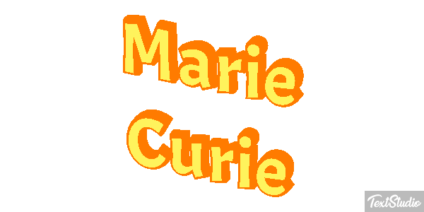 Marie Curie Efecto de texto