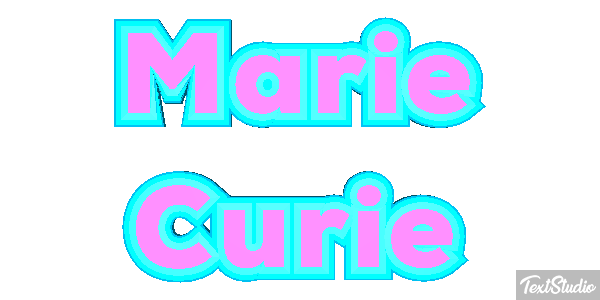 Marie Curie Efecto de texto
