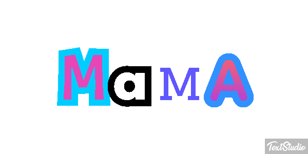 Mama テキスト効果