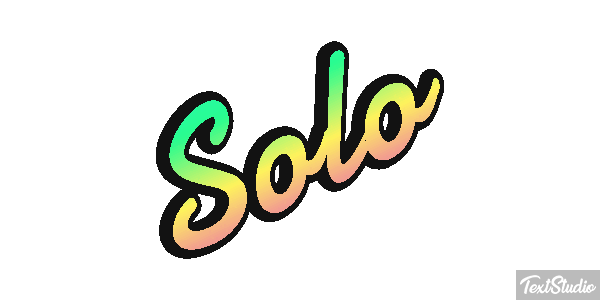 Solo Efeito do texto