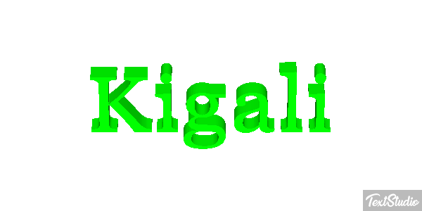 Kigali Efecto de texto
