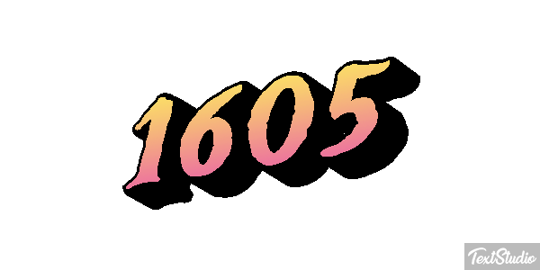 1605 Text effect