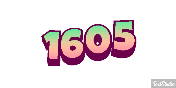 1605 Text effect