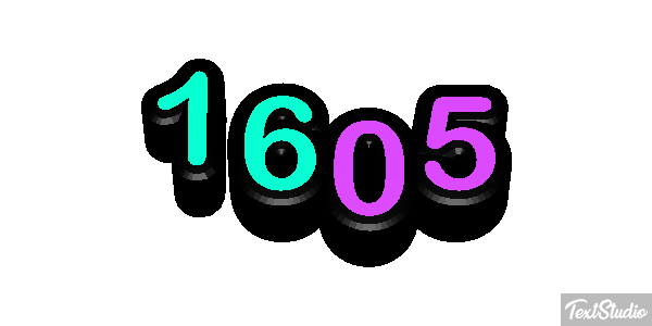 1605 Text effect