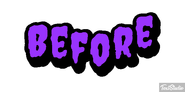 Before Efekt tekstowy