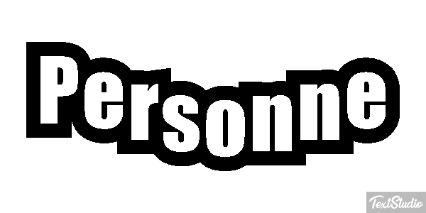 Personne Effetto testo