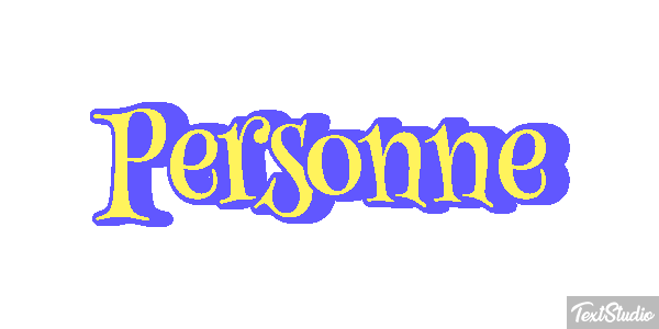Personne Effetto testo