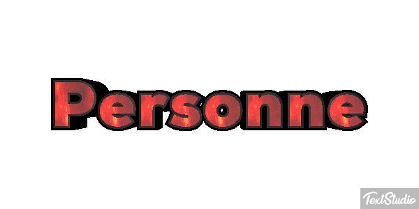 Personne Effetto testo